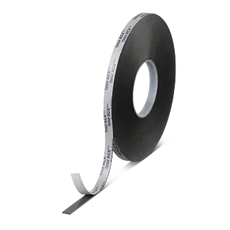 tesa ACXplus 7074 High Resistance, 25m x 9mm, schwarz, Abd. blau, 1000µm