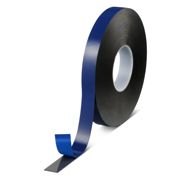 tesa ACXplus 7074 - 25m x 25mm - schwarz - Abd. blau