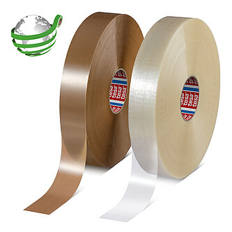 tesapack eco & standard pack of 6 rolls transparent - 132 m x 50 mm