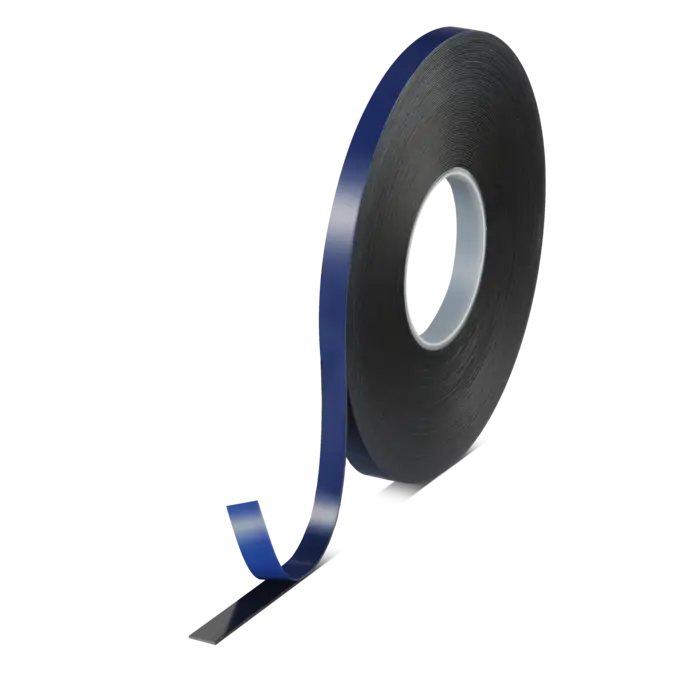 tesa ACXplus 7074 - 25m x 12mm - schwarz - Abd. weiß