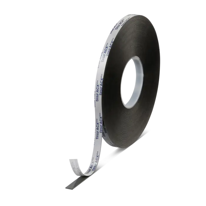 tesa ACXplus 7074 - 25m x 12mm - schwarz - Abd. blau